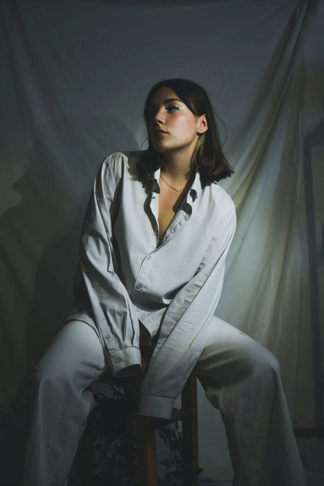 Hollis Poplin Shirt in dusk blue