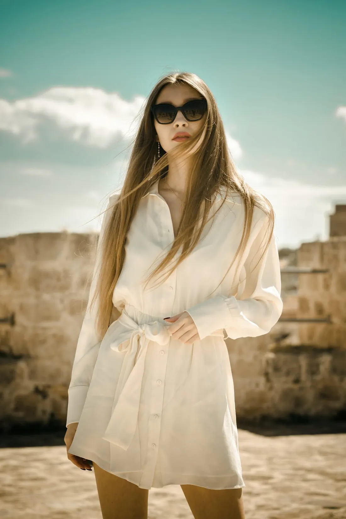 Alba Linen Shirt in ivory