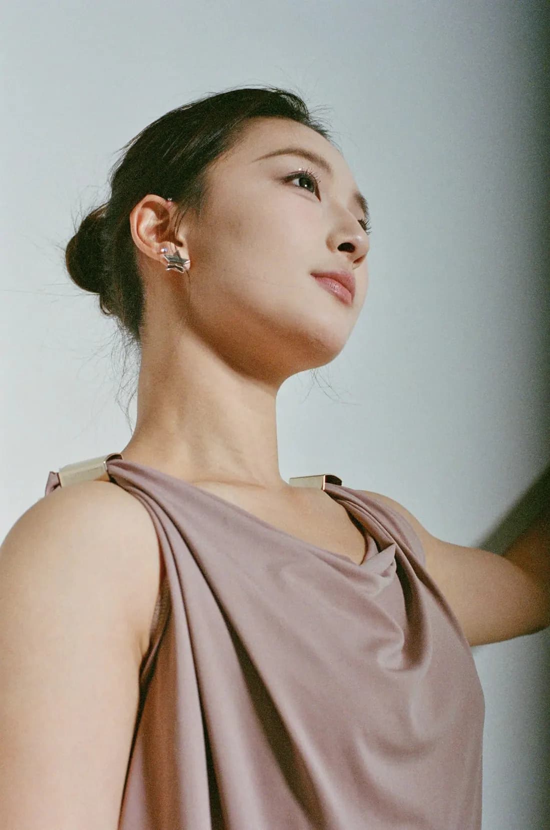 Sable Drape Top in blush