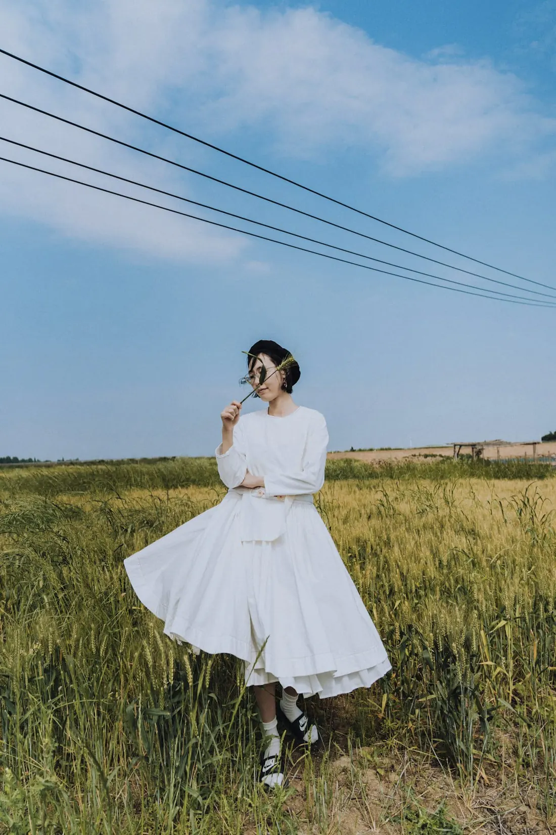 Nara Field Dress in ivory