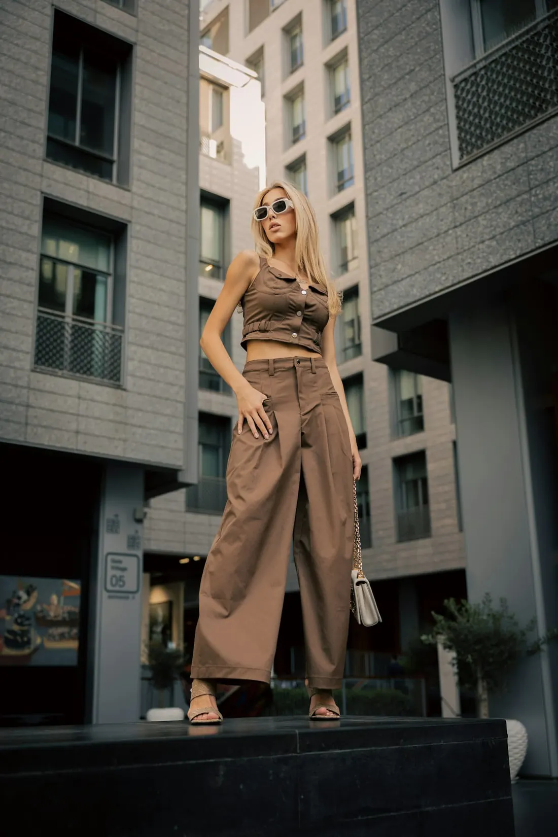 Solene Pleated Trousers, alternate view 1